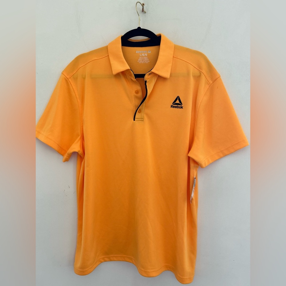 Reebok Men's Bright Orange Polo